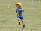Samantha running very fast