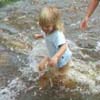 Samantha in the water