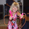 Samantha with skipping rope